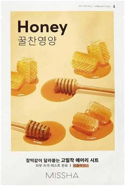 Bal Özlü Parlak Görünüm Sunan ve Yoğun Nemlendirici Yaprak Maske (1ad) Airy Fit Sheet Mask