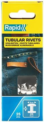 Deri için Delikli Perçinler, 8 mm Başlı Perçinler, Gümüş Renkli, 25 Adet (2 Parça) - Görsel 2