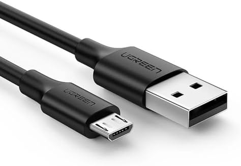 2.0 A USB-A & Micro USB Data ve Şarj Kablosu, 50 Santimetre, Siyah, ACBUGN60135