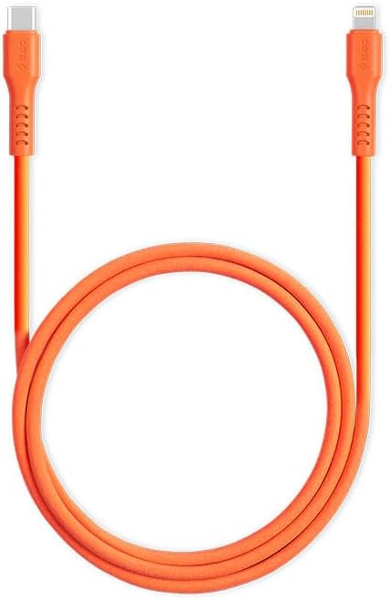 USB-C - Lightning Hızlı Şarj Kablosu 120cm Neon (Neon Turuncu)