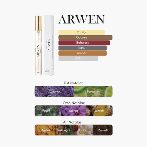 Alternative view of Arwen EDP Erkek Seyahat Boy Parfüm 10ml | Vanilya-Odunsu-Baharatlı | Lavanta, Safran,, Paçuli
