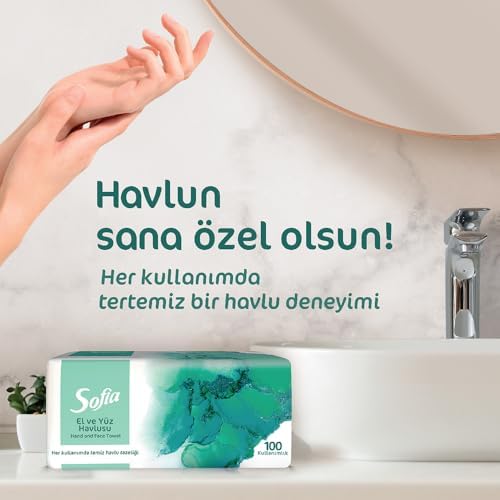 Alternative view of Sofia El ve Yüz Havlusu 100'lü