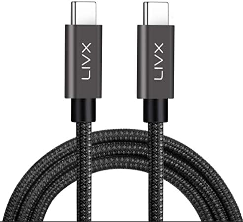 Alternative view of 100W Type-C to Type-C USB 3.1 Gen2 10 Gbps 4k@60hz Hızlı Şarj Data ve Görüntü Aktarım Kablosu Örgülü GN (1 Metre)