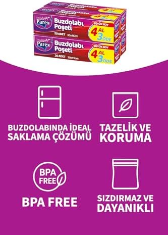 Buzdolabi Poşeti Büyük Boy 4 Al 3 Öde