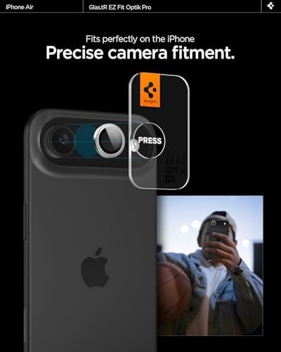 Air ile Uyumlu Kamera Lens Camı Koruyucu Kolay Kurulum GLAS.tR EZ Fit Optik Pro (2 Adet) Silver - AGL10132 - Görsel 3