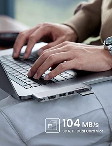 Pro Air İçin Thunderbolt 3 Type-C HDMI USB 3.0 TF SD Kart Okuyucu Hub Adaptör - Görsel 3