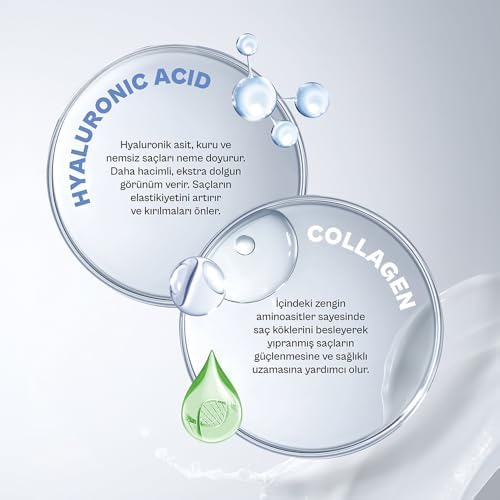 Alternative view of Hyaluronik Asit & Kolajen Kuru ve Cansız Saçlara Özel Yoğun Gece Saç Bakım Maskesi 230 ml-vegan