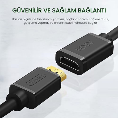 4K 60Hz Dişi Erkek HDMI 2.0 Uzatma Kablosu 3 Metre - Görsel 3