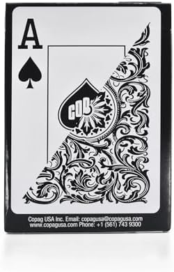 Alternative view of Copag %100 Plastik Oyun Kartları, Poker Boyu Endeks Tek Deste, Siyah