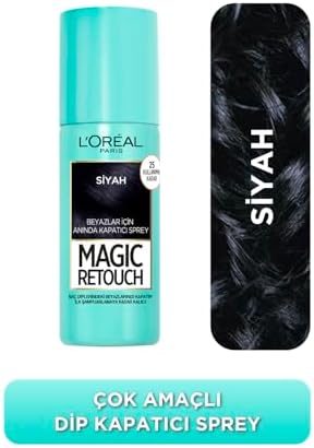 Retouch Beyaz Dipleri Kapatıcı Sprey 75 ml - Siyah