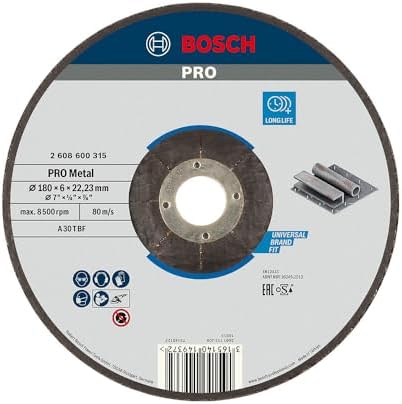 Alternative view of Professional Accessories Bombeli Metal Kesme Diski, Gri, 230 mm, 1 Adet