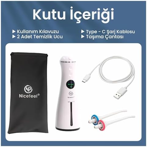 Alternative view of NPO Nicefeel FC1596 Taşınabilir,Şarjlı,Masajlı,Diş Teli/Protez Bakım Profesyonel Ağız Duşu (Beyaz)