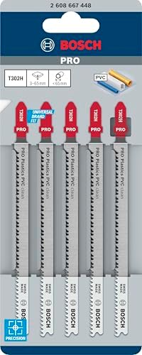 5 x PRO Plastics PVC clean T302H dekupaj testere bıçağı (plastik, plastik, uzunluk 132 mm, profesyonel aksesuar dekupaj testere) - Görsel 3