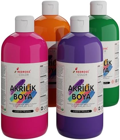 Alternative view of Ara Renkler Akrilik Boya 4'lü Set 4x500 gr