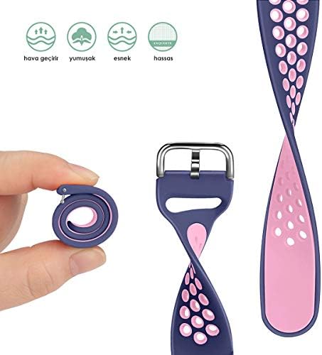 GTR 47mm Sport Band için Kordon Lacivert Pembe - Görsel 3