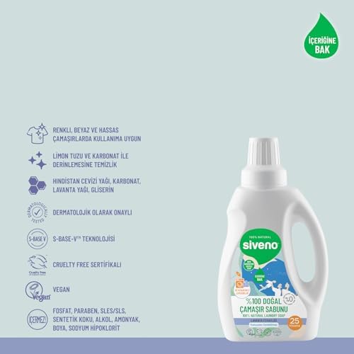 Alternative view of %100 Doğal Çamaşır Sabunu Bitkisel Deterjan Yumuşatıcı Gerektirmez Konsantre Vegan 750 ml