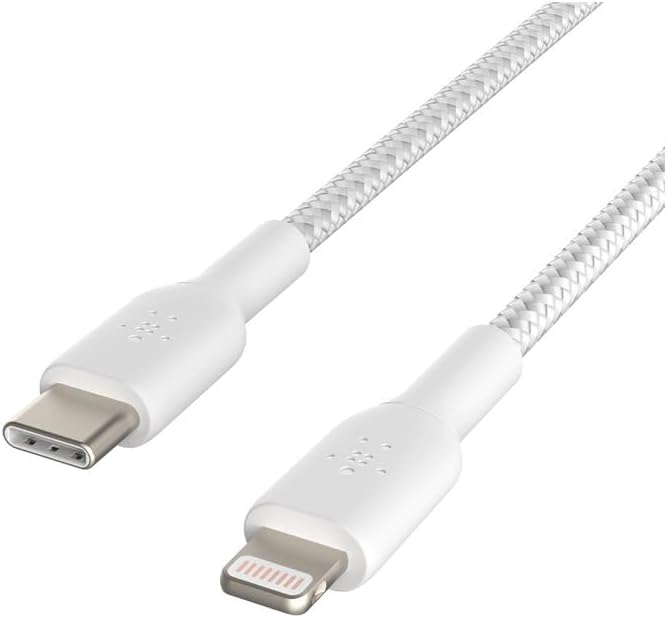 Alternative view of Örgülü USB-C - Lightning Kablosu (Hızlı Şarj Kablosu) Hızlı Şarj MFi Sertifikalı USB-C Kablosu (2m, Beyaz)