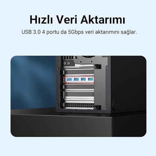 Alternative view of PCI-E 4 Portlu USB 3.0 Hub Çoklayıcı Kart