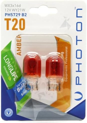Ampul T20 Wy21W 12V Amber 2'Li Blister PHT PH5729 B2