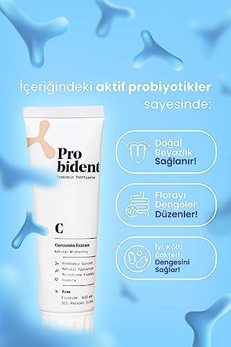 Alternative view of Aktif Probiyotik Doğal Florürsüz Diş Macunu Zerdeçal Özüt Ilaveli Doğal Beyazlık 75 mL