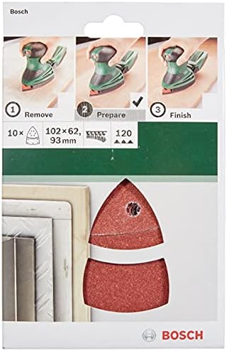 Alternative view of Accessories Zımpara Kağıdı (Çoklu Zımpara Makinesi için, Farklı Malzemeler, 10 Adet, 102 x 62/93 mm, Granülasyon 120)