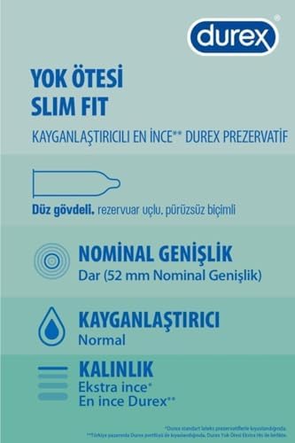 Yok Ötesi Slim Fit 20 Prezervatif