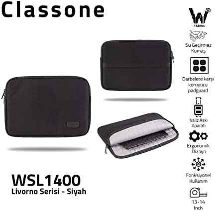 Alternative view of CLASSONE Livorno WSL1400 13-14" Notebook Tablet Kılıf-Siyah