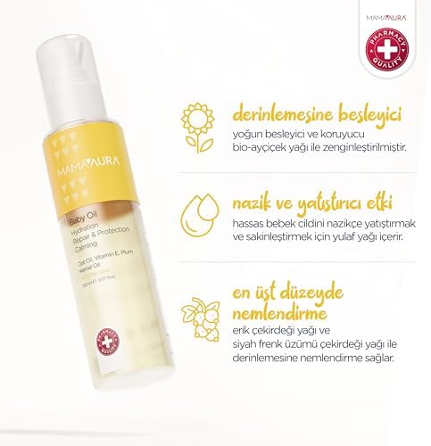 Alternative view of Baby Oil, Yenidoğan ve Hassas Ciltler İçin Besleyici ve Nemlendirici Bebek Yağı, 150 ml