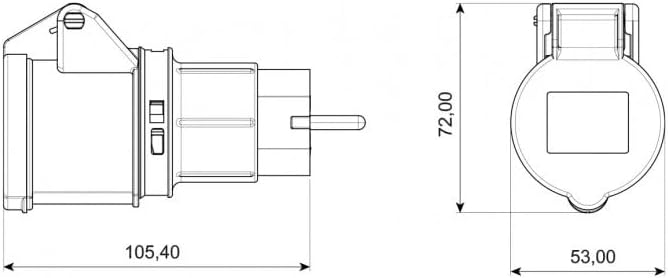 Alternative view of Bemis UPS Fiş Dönüştürücü Aaptör Priz 3/16A PRİZ-1/16A FİŞ
