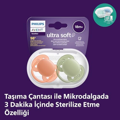 Ultra Soft Emzik 18+ Ay, 2'li Unisex, SCF093/01