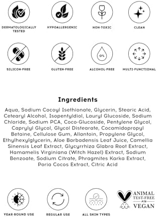 Alternative view of Cream Co. pH dengeli Krem Yüz Makyaj Temizleyici, Çift Aşamalı, Yeşil Çay Özü Aloe, Tüm Cilt Tipleri