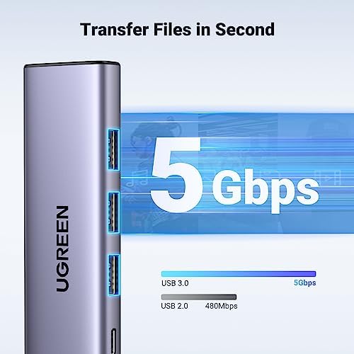 Alternative view of Type-C to 4K/60Hz HDMI 3*USB 3.0 100W PD Güç Girişi Çoklayıcı Hub Adaptör