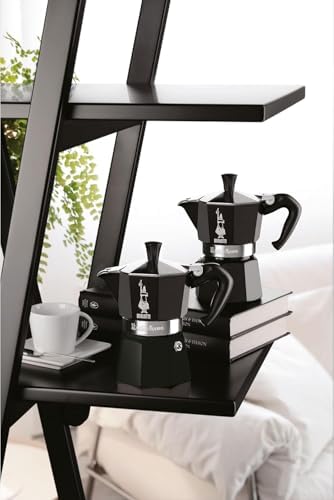 Alternative view of - Siyah: 6 Cups Ocak Üstü Espresso Pişirici - 270ml - Alüminyum Gövde - Patentli Güvenlik Valfi - Tüm Ocak Türleri İçin Uygundur (İndüksiyon Hariç)