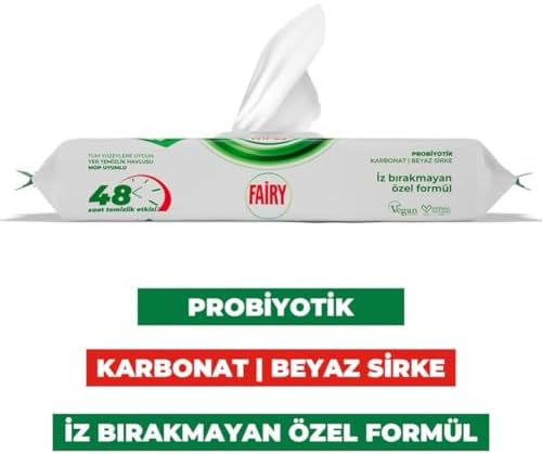 Alternative view of Power Wipes Mop Uyumlu Yer Temizlik Havlusu 50 Yaprak | Beyaz Sabun | Beyaz Sirke & Karbonat | 48 Saat Temizlik Etkili | İz Bırakmayan Formül