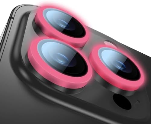 14 Pro Max / 14 Pro Neon Metal Lens Koruyucu (Pink) - Görsel 2