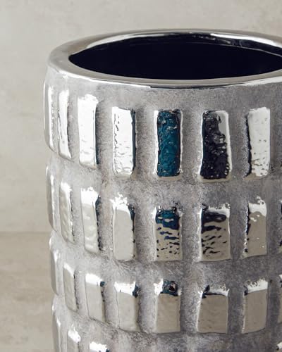 Alternative view of Glossy Stoneware Vazo Silver
