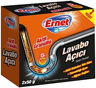 Süper Lavabo Açıcı Aktif Granüllü 2X50 G