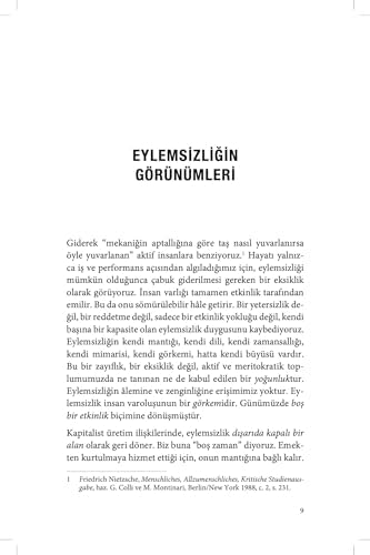 Tefekkür Yaşamı: Ya da Eylemsizlik Üzerine