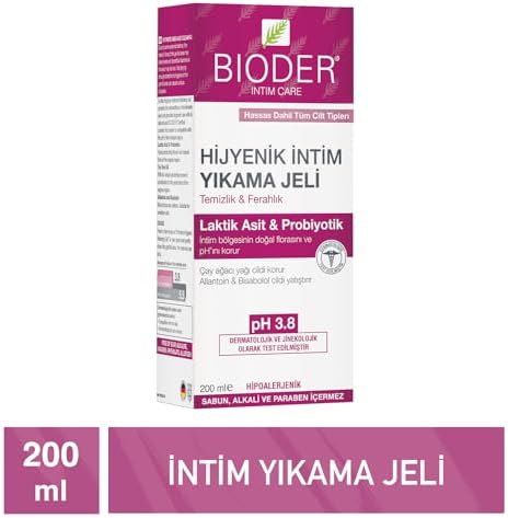 Alternative view of Bioder Hijyenik İntim Yıkama Jeli Hipoalerjenik Tüm Ciltler (1 x 200 mL)