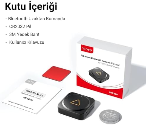Tüm Kamera Serileri için BTR200 Kablosuz Bluetooth Uzaktan Kumanda - Görsel 3