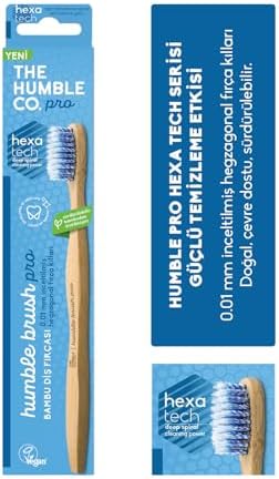Alternative view of HUMBLE BRUSH PRO LINE YETİŞKİN SOFT MAVİ 0.01 İNCELTİLMİŞ HEGZAGONAL FIRÇA KILLARI