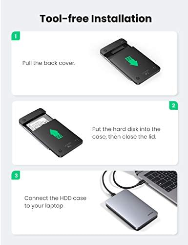 USB to USB C Gen2 2,5'' Hard Disk Kutusu - Görsel 3