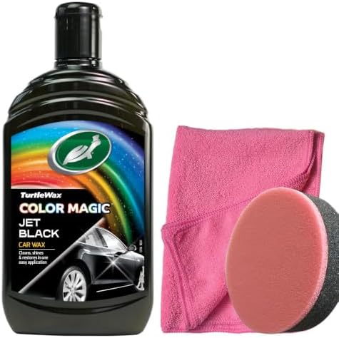 Alternative view of Turtle Wax Jet Black Renkli Cila Siyah 500 Ml + Pasta cila Süngeri + 3 Bez