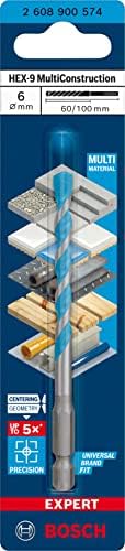 Professional 1x EXPERT HEX-9 MultiConstruction Delme Uçları (Beton, Yumuşak döşemeler, Çelik, Yumuşak ahşap, Plastik, Ø 6,00x100 mm, Aksesuar Döner Matkap/Vidalamalar) - Görsel 2