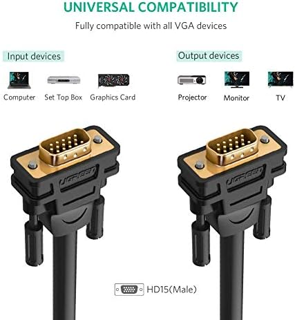 VGA Görüntü Aktarma Kablosu 1 Metre - Görsel 3