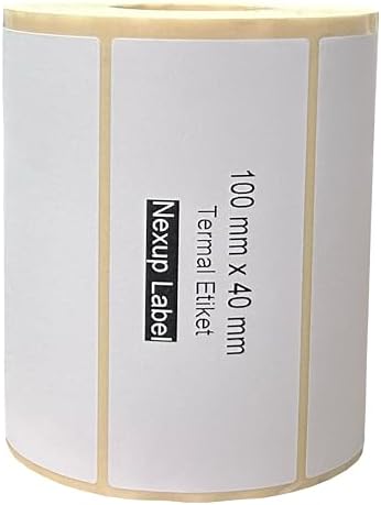 100x40 mm Termal Etiket, Barkod/Adres/Kargo Termal Etiketleri,  ve Diğer Yazıcılarla Uyumlu