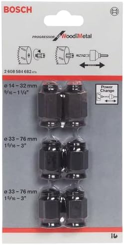 Alternative view of Accessories Accessories 6 parça delik testereleri için geçiş adaptörü seti (2 x adaptör Ø 14-30 mm ve 4 x adaptör Ø 32-210 mm, aksesuar delik testeresi)