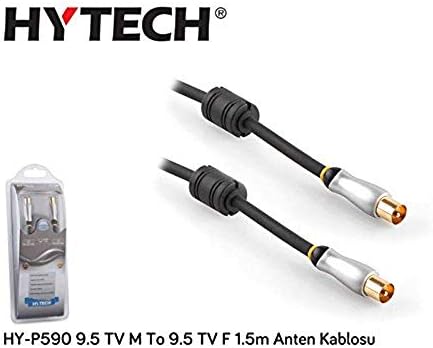 Alternative view of Hy-P590, 9.5 Tv M To 9.5 Tv F 1.5 M Anten Kablosu, Beyaz