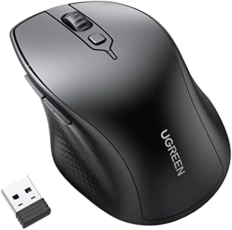 Kablosuz Ergonomik Fare, USB Alıcılı 2.4GHz 4000 DPI Sessiz İnce Kablosuz Bluetooth Fare, Tablet,PC,Dizüstü Bilgisayar ile Uyumlu. - Görsel 3