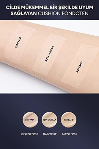 Uzun Süre Kalıcı, Yüksek Kapatıcılık Sağlayan CushionSPF40++15g Cushion (No.21N